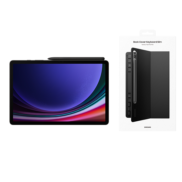 Pack Galaxy Tab S9 Wifi 256GB Graphite + Keyboard Cover Slim Black
                                    image number 0